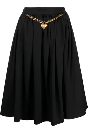 Moschino Midirock mit Herzanhänger