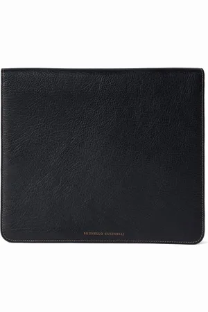 Brunello Cucinelli Laptoptasche mit Logo-Prägung