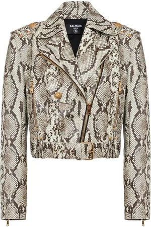 Balmain Cropped-Bikerjacke