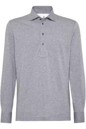 Brunello Cucinelli Meliertes Poloshirt