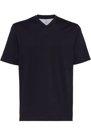 Brunello Cucinelli T-Shirt mit V-Ausschnitt