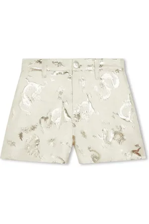 Kenzo Shorts mit Jacquardmuster im Metallic-Look