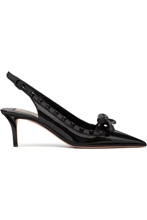 VALENTINO GARAVANI Rockstud Slingback-Pumps mit Schleife 60mm