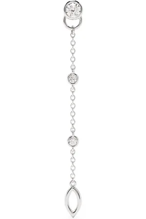 COURBET 18kt Weißgoldohrringe mit synthetischen Diamanten