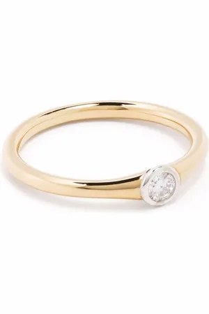 COURBET Origine Ring aus recyceltem 18kt Gelbgold mit synthetischem Diamant