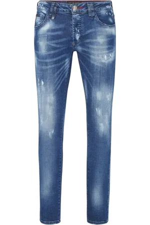 Philipp Plein Gerade Jeans im Distressed-Look