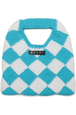 Marni Gehäkeltes Diamond Tasche mit Karo