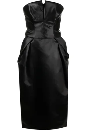 Maison Margiela 2023 schulterfreies Midikleid