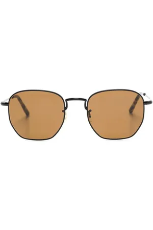 Oliver Peoples Sonnenbrille mit sechseckigem Gestell