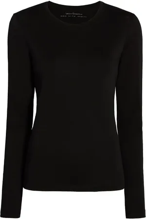 Another Tomorrow Sweatshirt mit rundem Ausschnitt