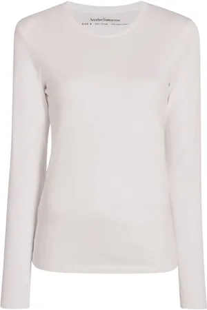 Another Tomorrow T-Shirt mit rundem Ausschnitt
