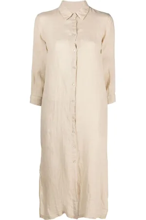 120% Lino Maxi-Hemdkleid aus Leinen