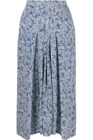 Marant Etoile Eolia Midirock mit abstraktem Print