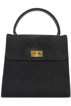 CHANEL 1998 Mademoiselle Handtasche mit Rautensteppung
