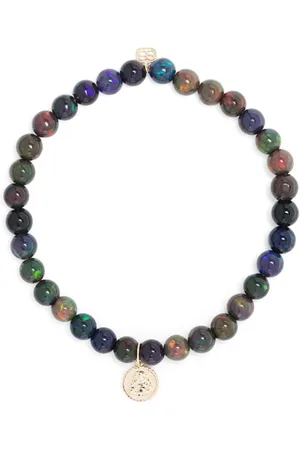 Sydney Evan Opalperlen-Armband mit 14kt Tiny Sitting Buddha-Gelbgolddetail