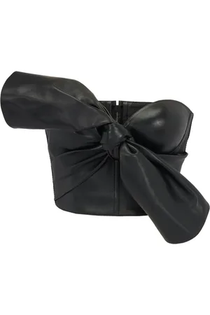 Alexander McQueen Top aus Leder