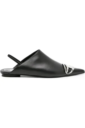 Diesel Mules mit Logo-Schild