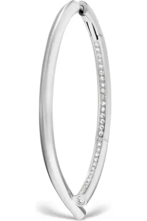 Tabayer 18kt Weißgoldcreolen mit Diamanten
