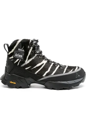 ROA X Aries Andreas Stiefel mit Zebra-Print