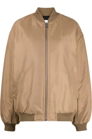Maison Kitsuné Bestickte Bomberjacke mit Reißverschluss