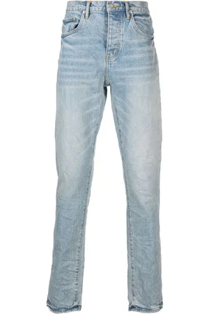 Purple Brand Halbhohe P005 Straight-Leg-Jeans