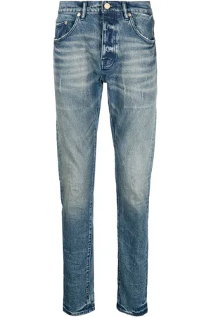 Purple Brand Tief sitzende P001 Slim-Fit-Jeans
