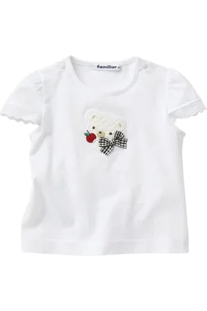 Familiar T-Shirt mit Bärenstickerei