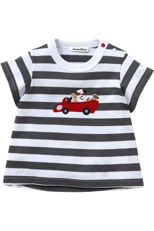 Familiar Gestreiftes T-Shirt mit Applikationen