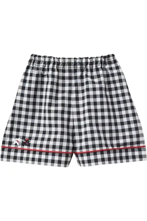 Familiar Bestickte Hose mit Vichy-Muster