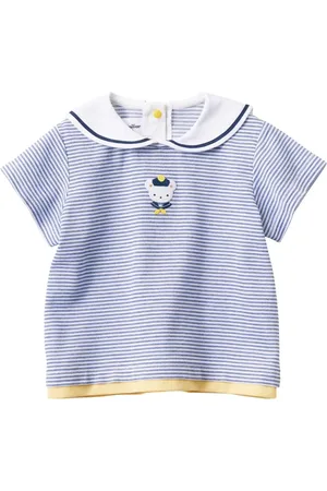 Familiar Gestreiftes Poloshirt mit Bärenmotiv