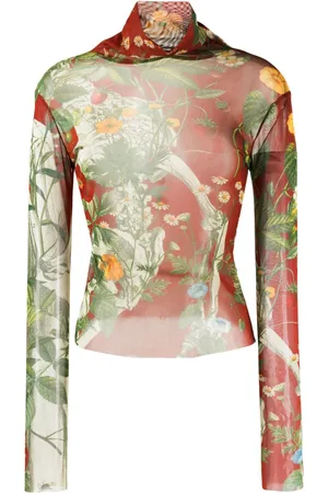 MONSE T-Shirt mit botanischem Print