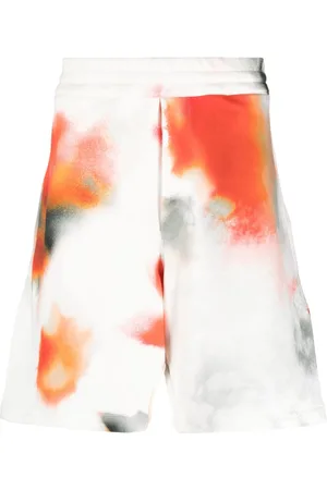 Alexander McQueen Bermudas mit Batikmuster