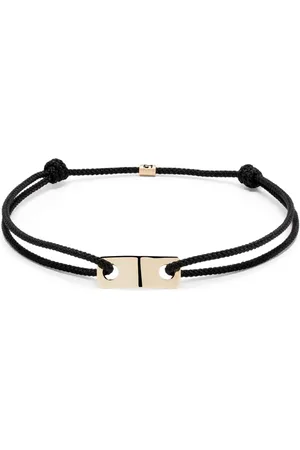 LUIS MORAIS Kordelarmband mit 14kt Gelbgolddetail