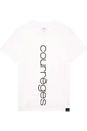 Courrèges T-Shirt mit Logo-Print