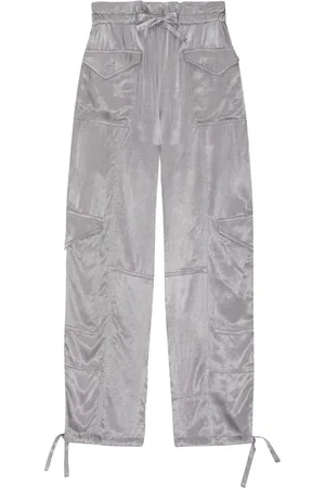 Ganni Tapered-Hose mit hohem Bund