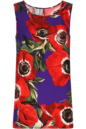 Dolce & Gabbana Top mit Mohn-Print