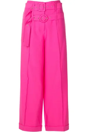 Gloria Coelho Gabardine-Hose mit Gürtel