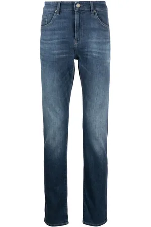 HUGO BOSS Halbhohe Straight-Leg-Jeans