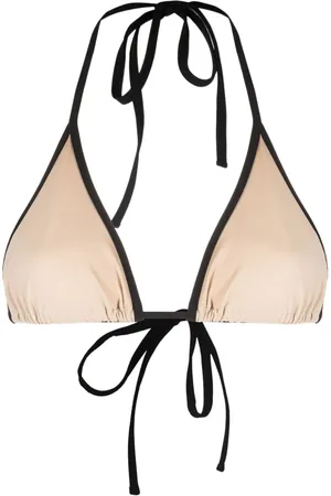 Totême Stripe Tie Bikinioberteil