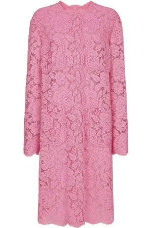 Dolce & Gabbana Doppelreihiger Mantel mit Spitze