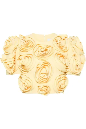 Viktor & Rolf Cropped-Top mit Rosenapplikation