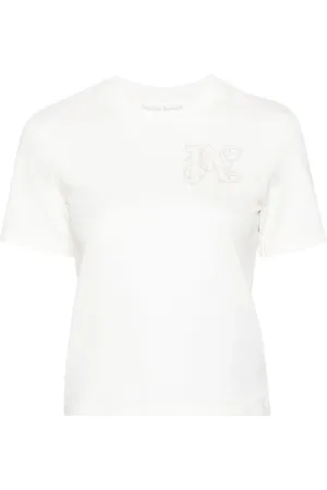 Palm Angels T-Shirt mit Logo-Stickerei