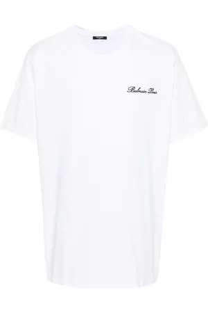Balmain T-Shirt mit Logo-Stickerei