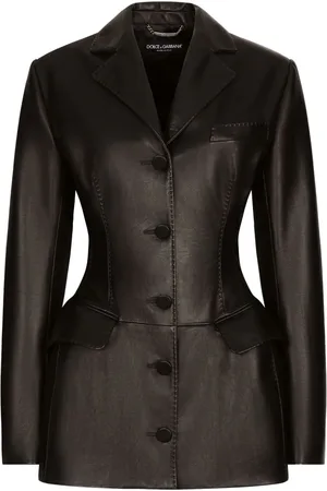 Dolce & Gabbana Einreihiger Blazer aus Leder