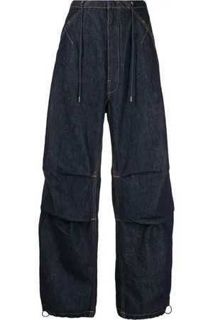DARKPARK Wide-Leg-Jeans mit Kontrastnähten