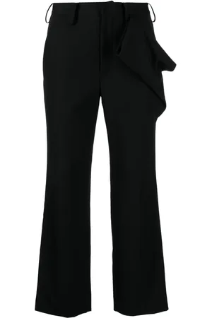 YOHJI YAMAMOTO Drapierte Cropped-Hose