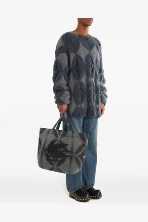 Etro Shopper aus Filz mit Pegaso-Motiv