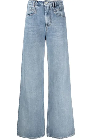 Isabel Marant Lemony High-Rise-Jeans mit weitem Bein
