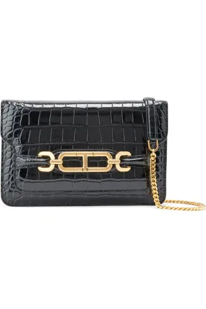 Tom Ford Whitney Schultertasche mit Kroko-Effekt