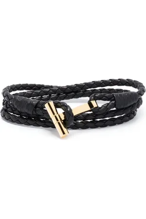 Tom Ford Geflochtenes Armband mit T-Logo